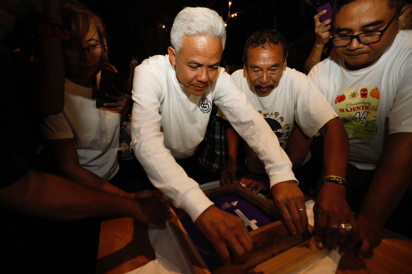 Kampanye di Yogya, Ganjar temui relawan Gerakan Kaos Rakyat