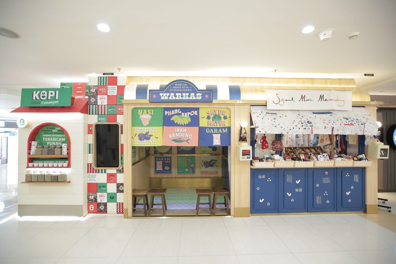 Pameran bertajuk Kedai Kita yang menyuarakan tentang kesadaran akan perubahan iklim