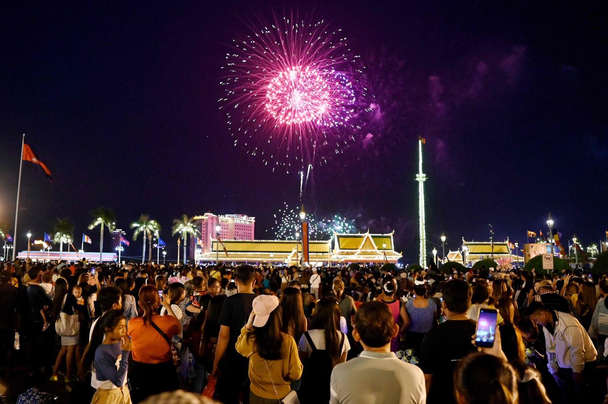 Ilustrasi pertunjukan kembang api