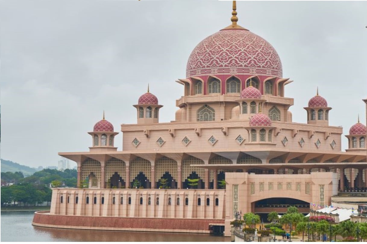 Masjid Putrajaya di Malaysia.