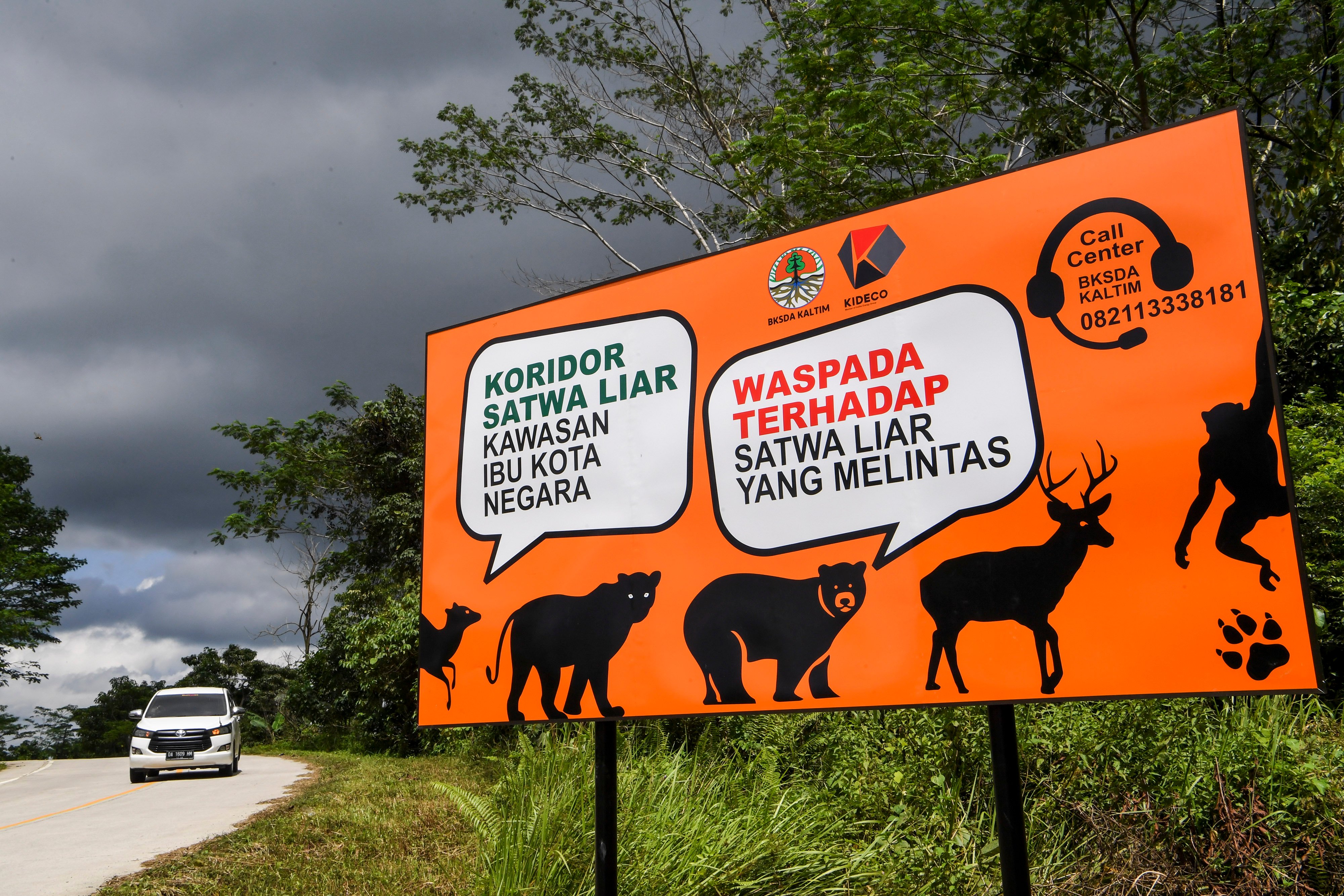 Jalan Samboja-Sepaku yang masuk ke dalam kawasan inti IKN Nusantara.