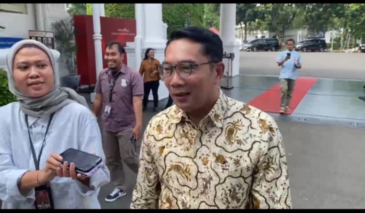WAKIL Ketua Umum Golkar Bidang Penggalangan Pemilih Ridwan Kamil, di Istana Negara, Jakarta, (12/12).