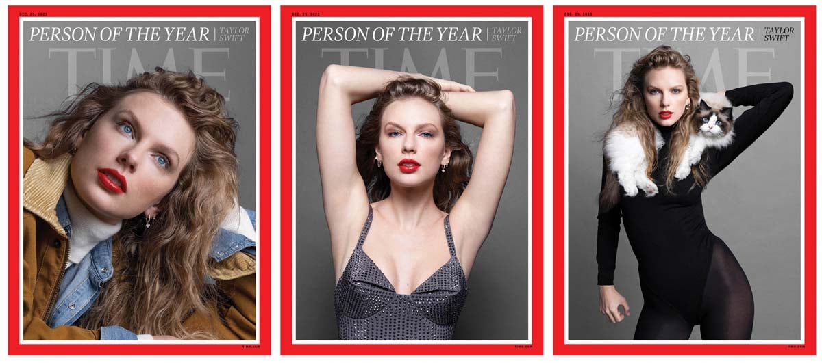 Taylor Swift sebagai Person of The Year 2023 majalah Time.
