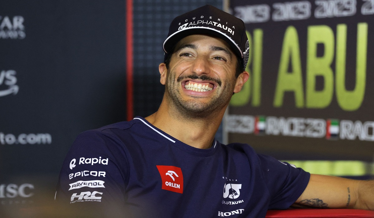Pembalap AlphaTauri Daniel Ricciardo