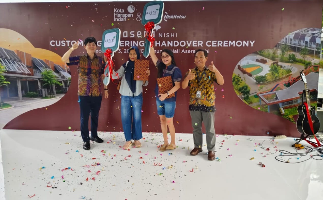 Handover Ceremony Cluster Asera Nishi tahap 3 yang berlokasi di Central Park dan Community Hall, Kota Harapan Kita, Kota Bekasi, Jabar. 