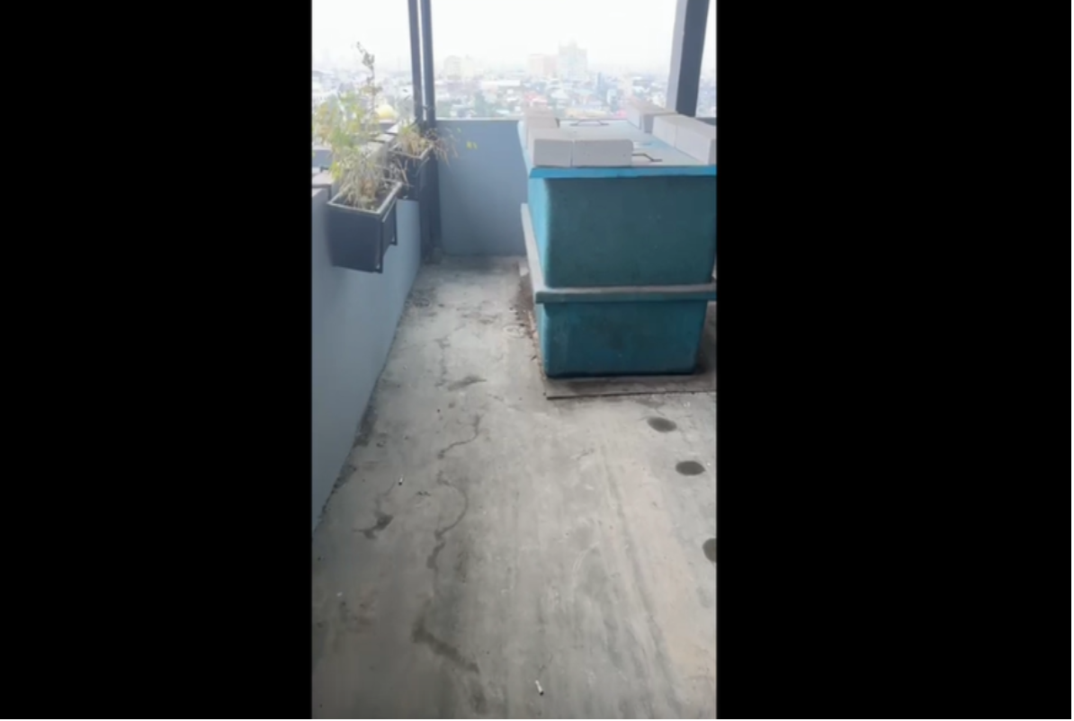 Lokasi temuan mayat di Unpri Medan.