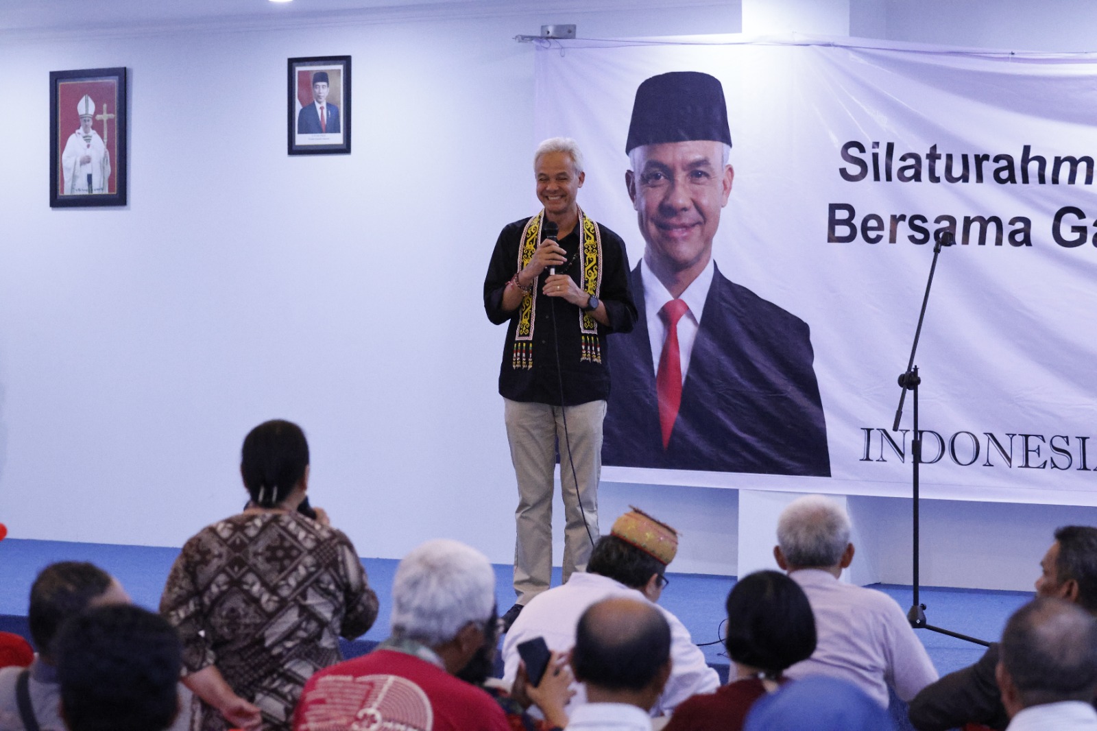 Ganjar Pranowo saat safari poltik di Samarinda