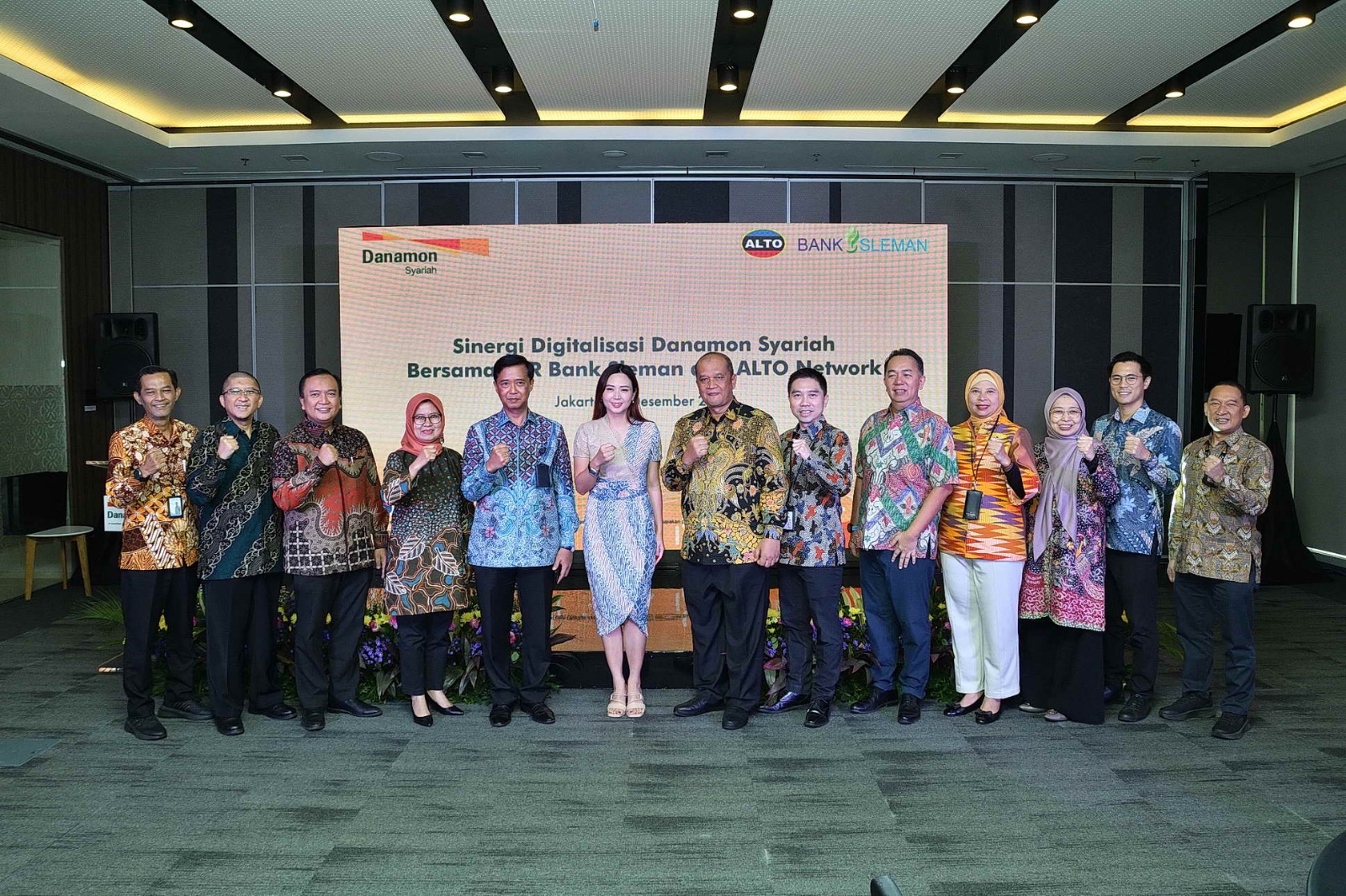 Danamon, Bank Sleman, dan PT ALTO Network berkolaborasi dalam peluncuran ATM Bank Sleman, Kamis 