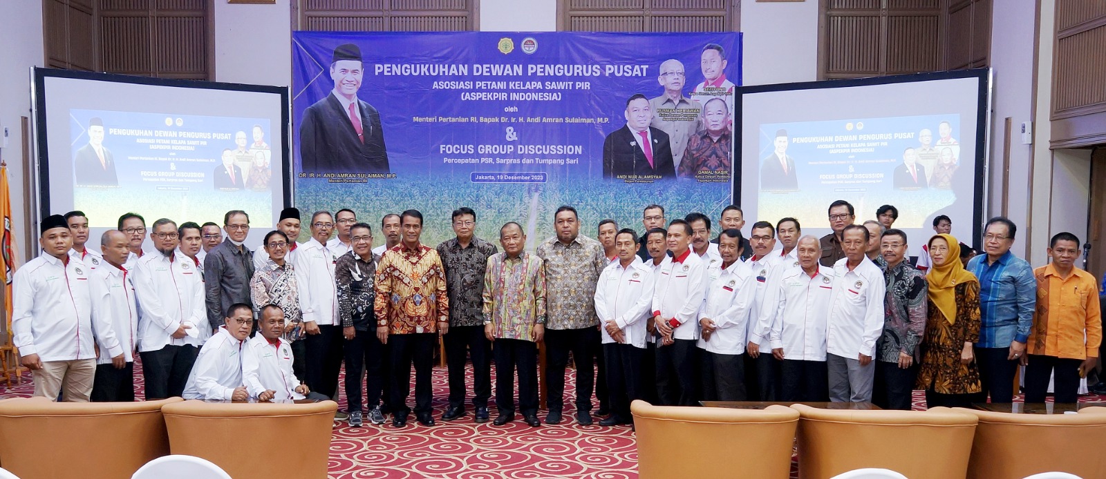 Di Hadapan Pengurus Aspekpir, Mentan Ingatkan Pentingnya Hilirisasi Sawit