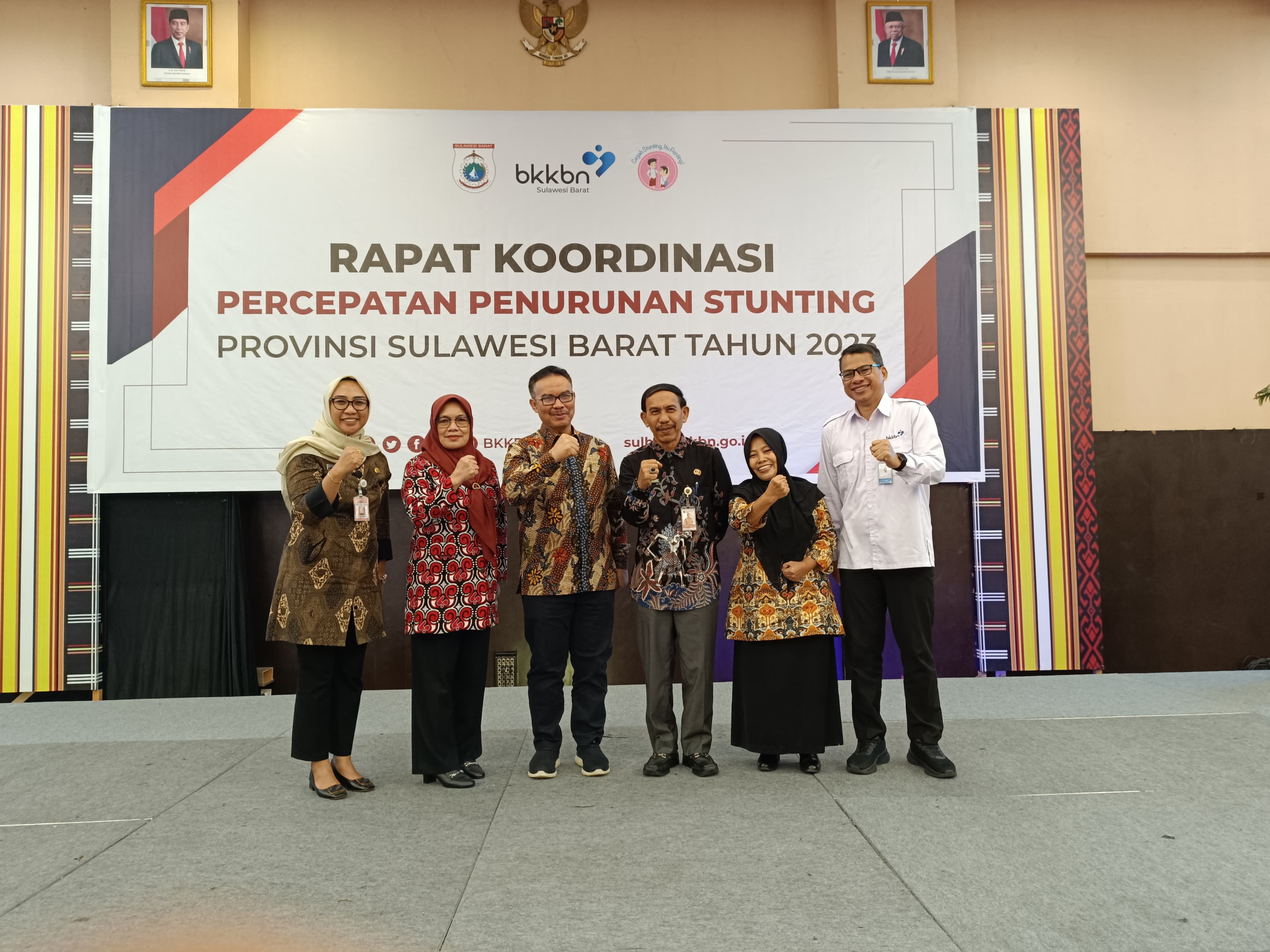 Kepala BKKBN Hasto Wardoyo di Rapat Koordinasi Percepatan Penurunan Stunting di Ballroom Grand Maleo Hotel Mamuju, Kamis (30/11/2023).