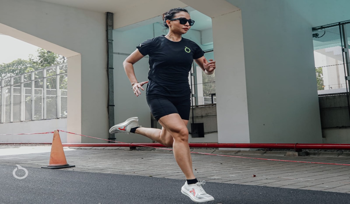 Pelari menggunakan Ortuseight Hypersonic 1.3