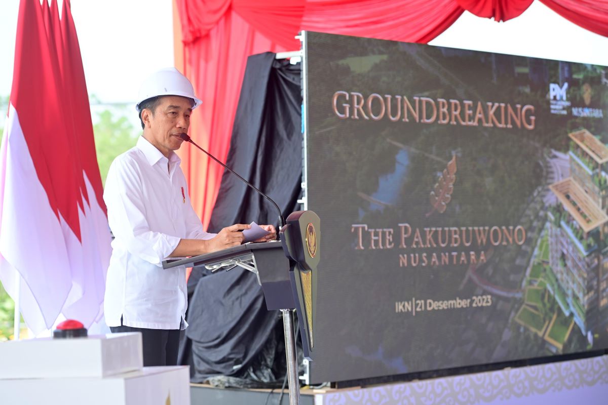 Presiden meresmikan pembangunan The Pakubuwono Nusantara.