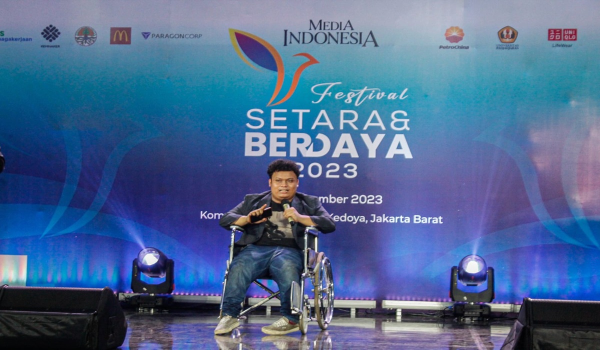 Adit Sanca tampil sebagai penutup hari pertama Festival Setara dan Berdaya 2023.