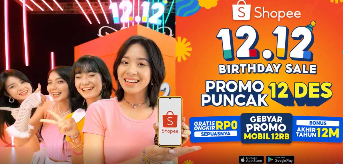 Panggilan bagi pengguna setia Shopee... Berbagai promo menarik tersedia di puncak Shopee 12.12 Birthday Sale.
