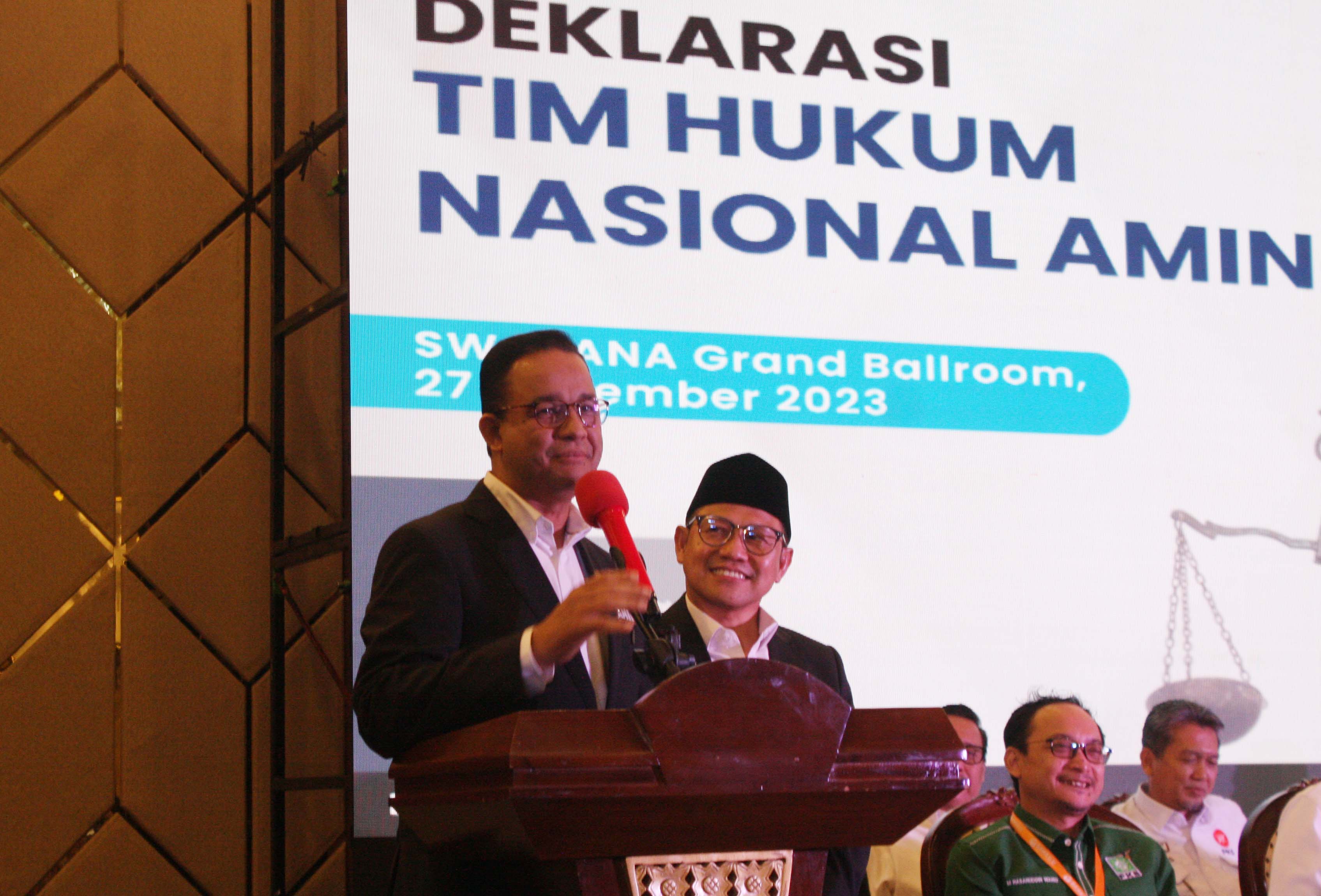 Anies Baswedan-Muhaimin Iskandar (AMIN) menjadi pasangan dengan dana kampanye paling kecil.