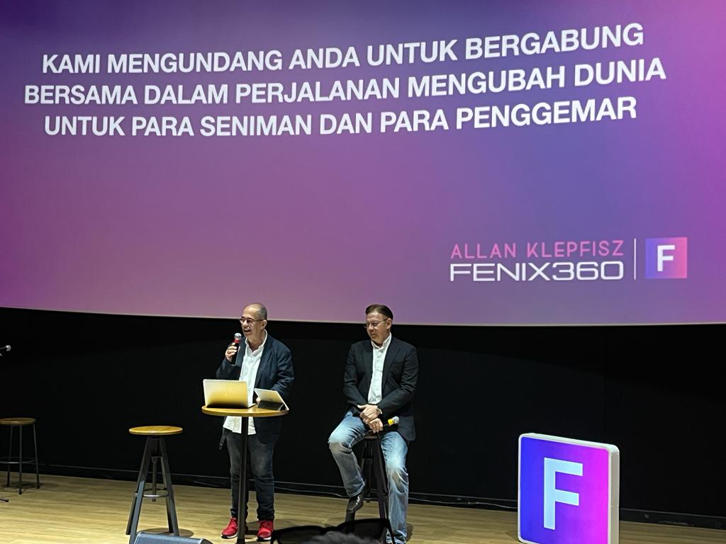 FENIX360 Indonesia meluncurkan platform media sosial pertama yang berpusat pada seniman di Jakarta, Selasa (12/12)/