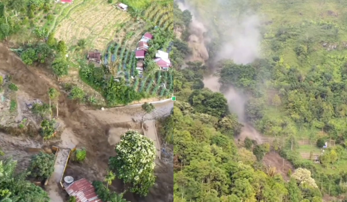 Banjir Bandang Hanyutkan Rumah Warga ke Danau Toba