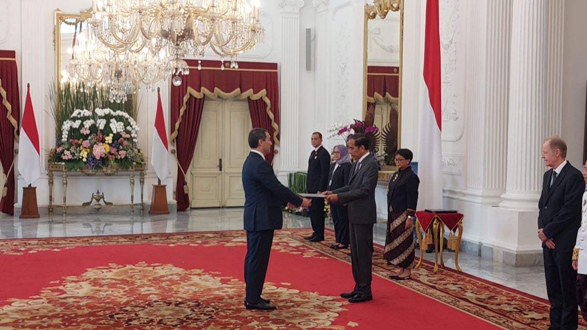 Presiden Jokowi menerima surat kepercayaan dari duta besar negara sahabat.