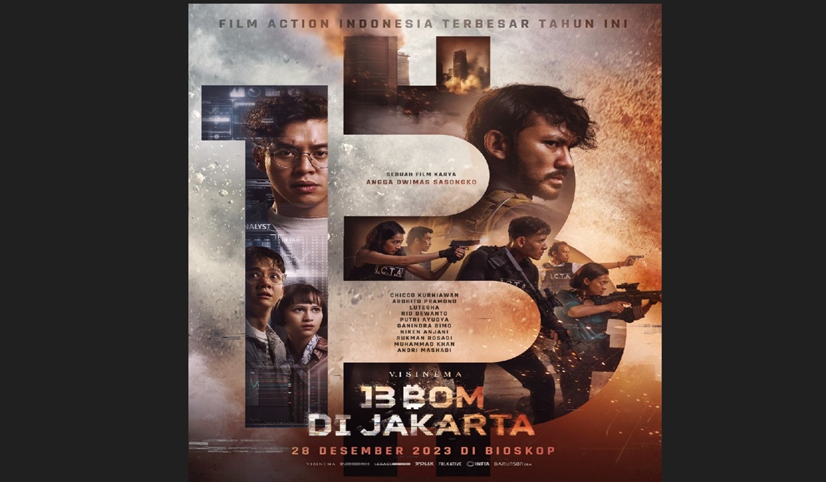 Poster film 13 Bom di Jakarta