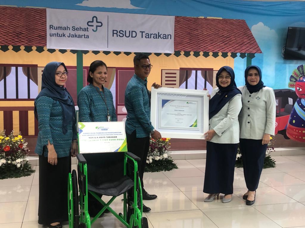 RSUD Tarakan Raih Penghargaan PLKK Award 2023 dari BPJS Ketenagakerjaan
