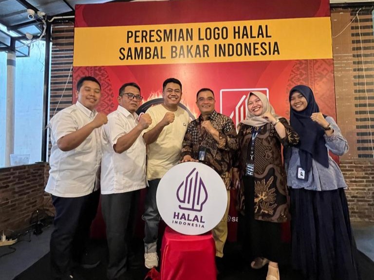 Peresmian logo Halal Sambal Bakar Indonesia, Jumat (8/12/2023). 