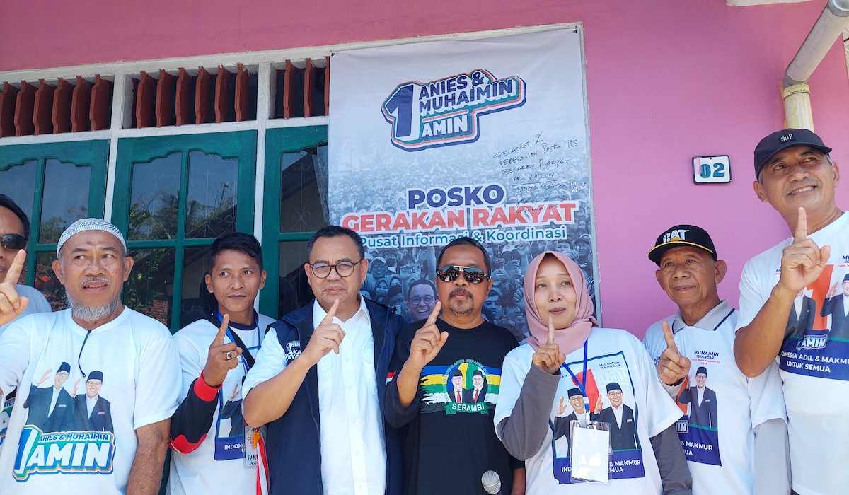 Posko Gerakan rakyat Anies-Muhaimin