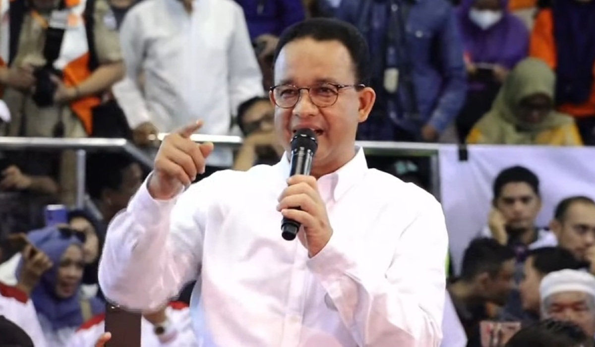 Capres Anies Baswedan di Pekanbaru, Riau, Rabu, 13 Desember 2023.