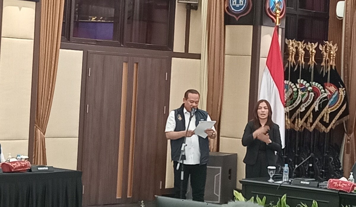 Ketua Satgas Anti Mafia Bola Irjen Asep Edi Suheri dalam konferensi pers di Rupatama Mabes Polri