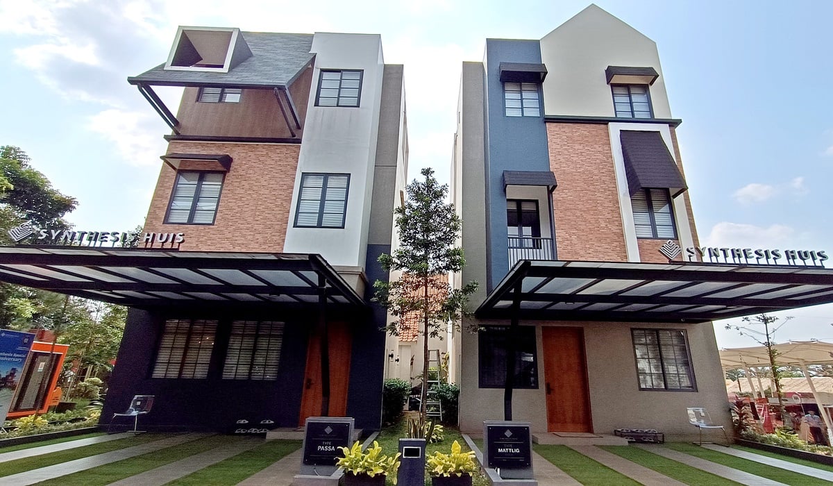 Ilustrasi--Suasana rumah contoh di perumahan Synthesis Huis, Cijantung, Jakarta