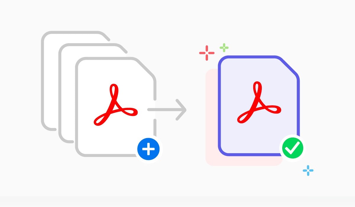 Ilustrasi cara menggabungkan file PDF 