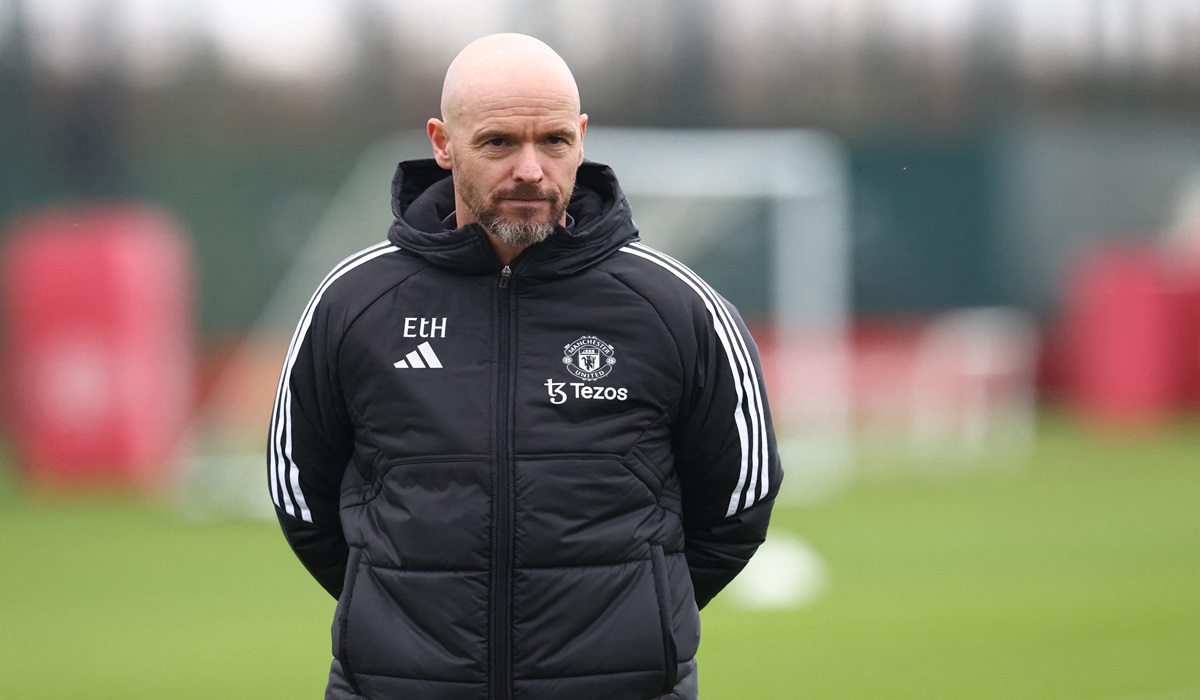 Pelatih Manchester United Erik ten Hag