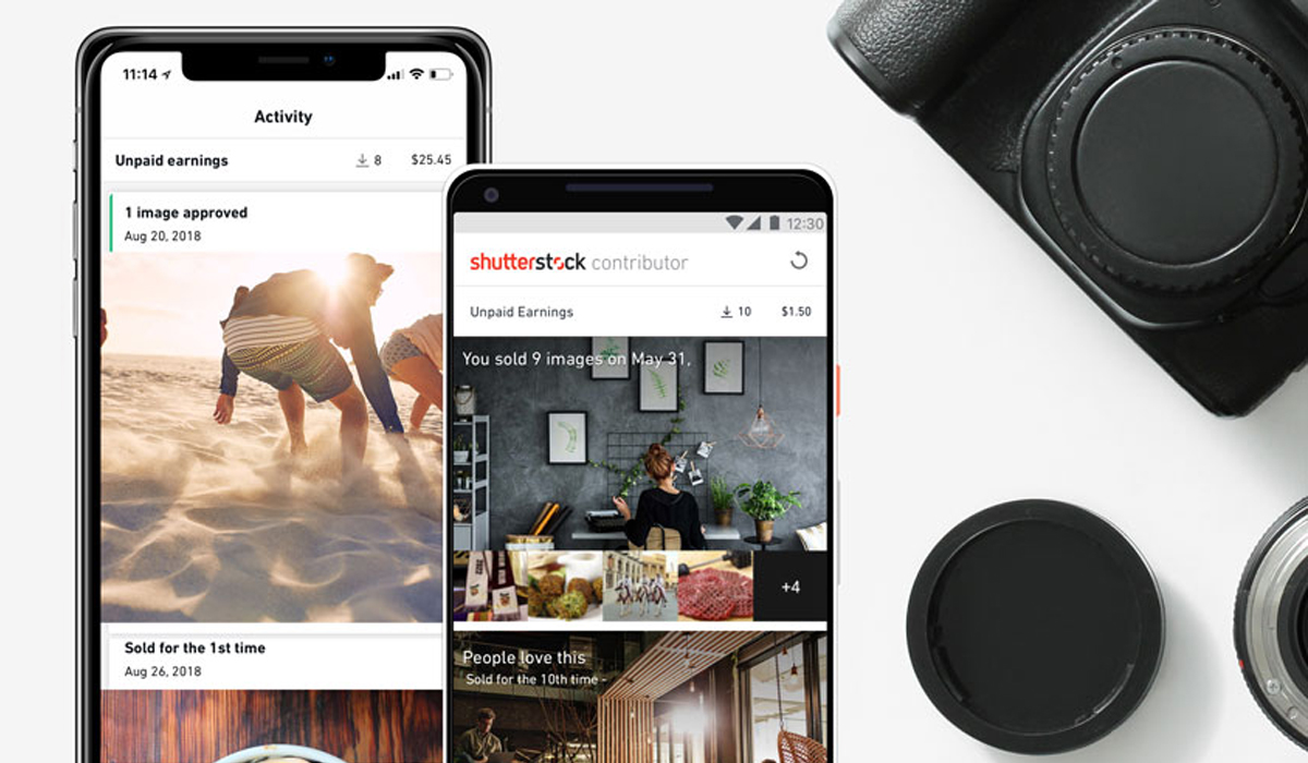 Aplikasi jual foto Shutterstock