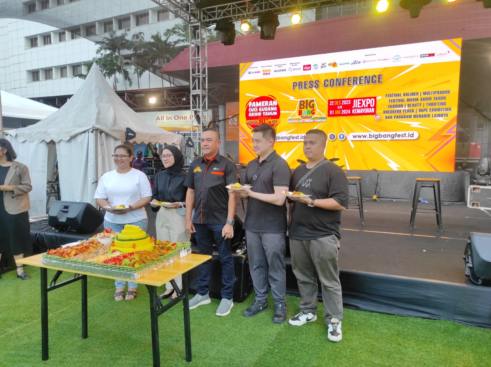Konferensi pers BigBang Festival 2023 yang digelar di Jakarta, Kamis (21/12/2023).