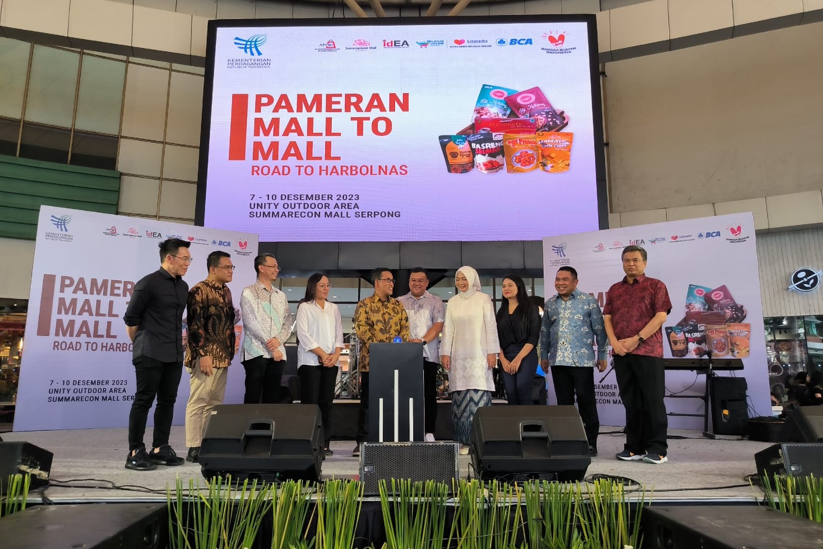 Peluncuran Harbolnas 2023 di Serpong, Sabtu (9/12). 