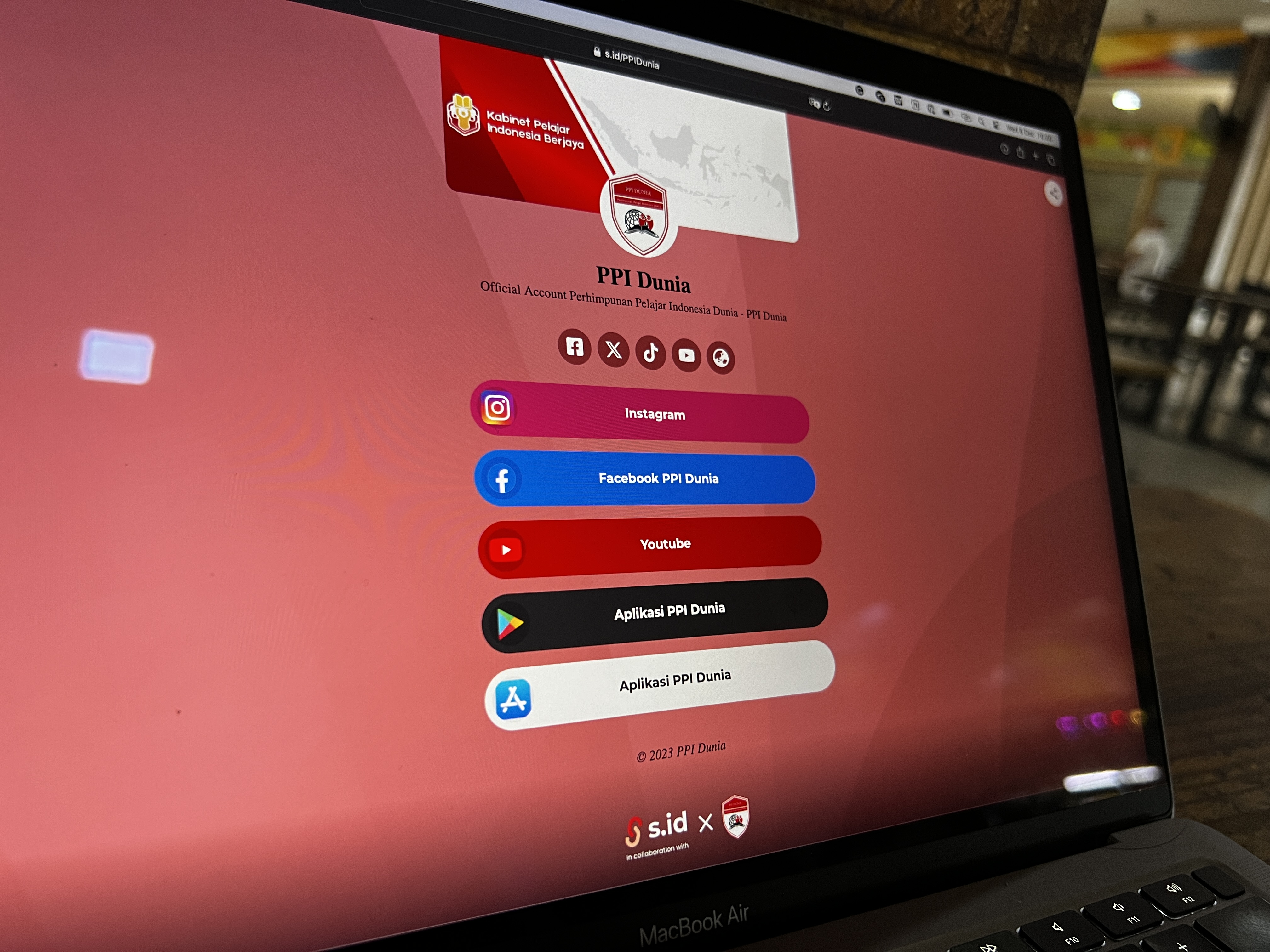 PPI Dunia Kerja Sama dengan Platform Bio Link s.id