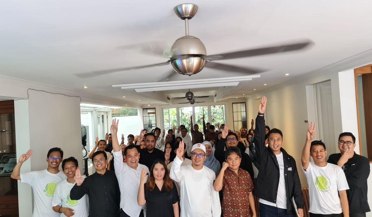 Peserta diskusi mengenai ekonomi hijau yang digelar TPN Ganjar-Mahfud