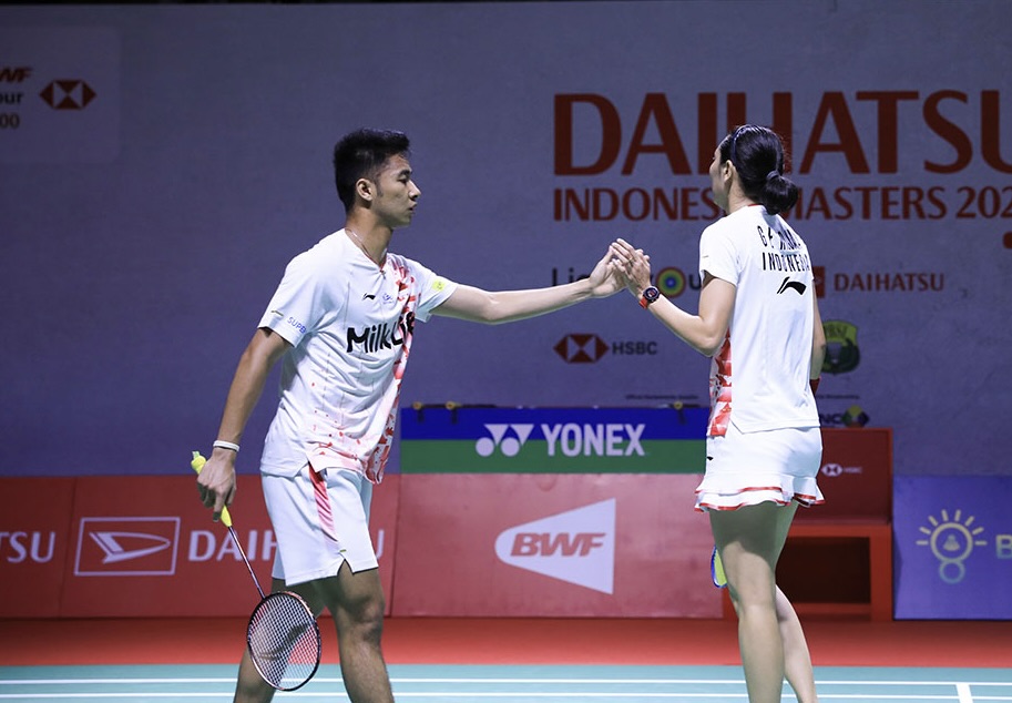 Pasangan ganda campuran Indonesia Dejan Ferdiansyah/Gloria Emanuelle Widjaja menang di Syed Modi India International 2023