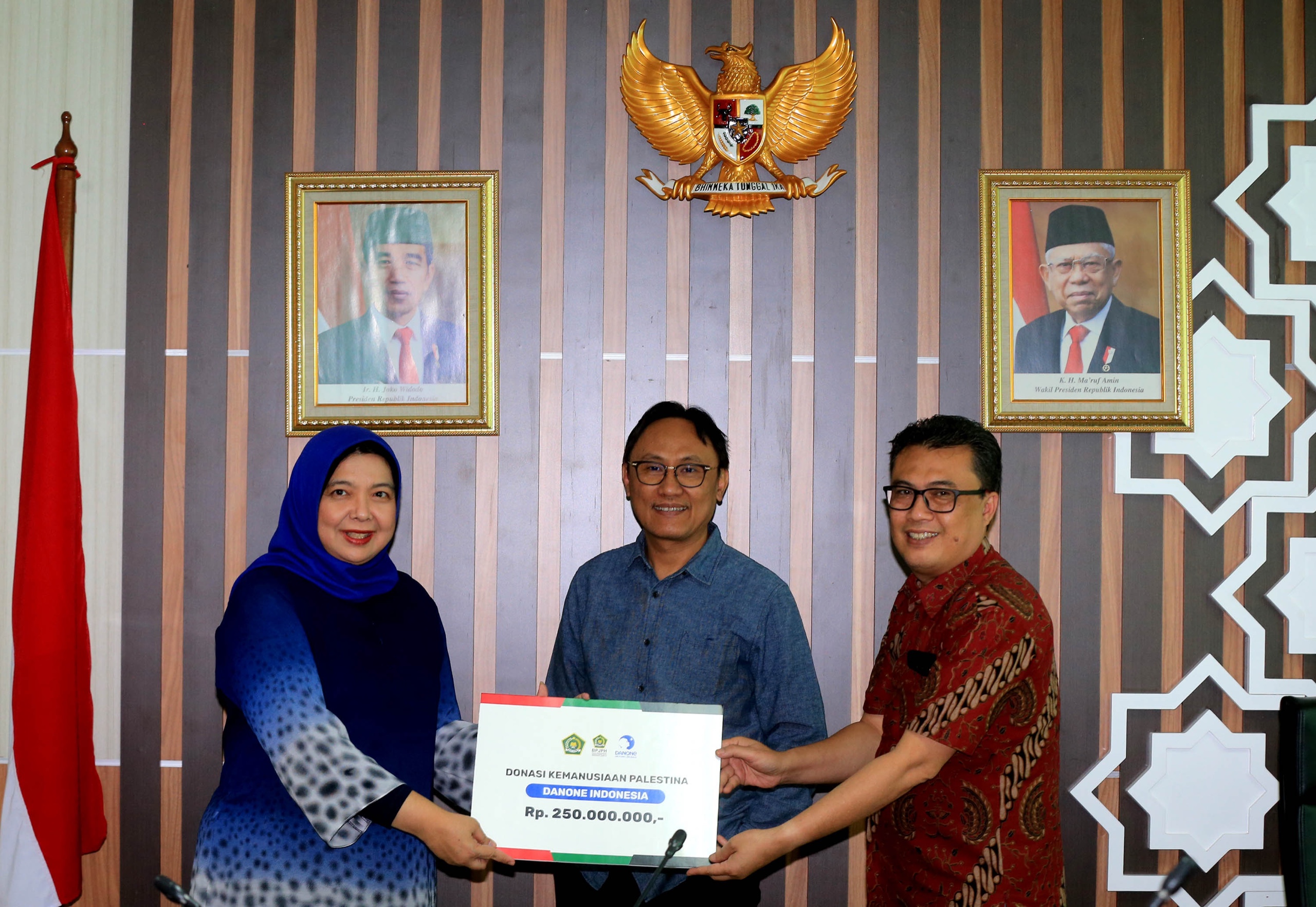 Danone Indonesia Kembali Bantu Palestina dan Kini Salurkan Melalui BPJPH