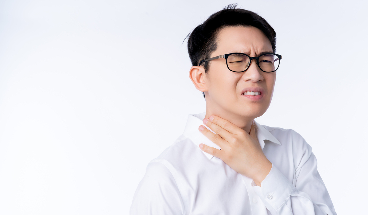 Ilustrasi sakit tenggorokan.