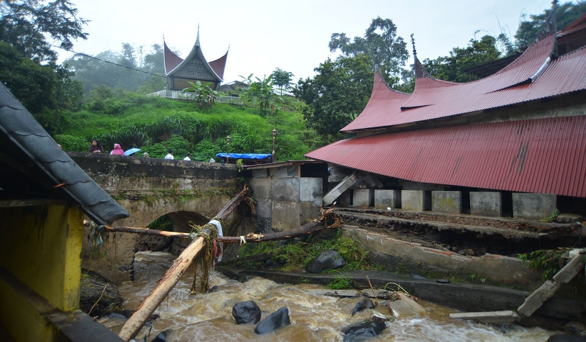 Banjir Bandang di Nagari Pariangan, Kabupaten Tanah Datar, Sumbar