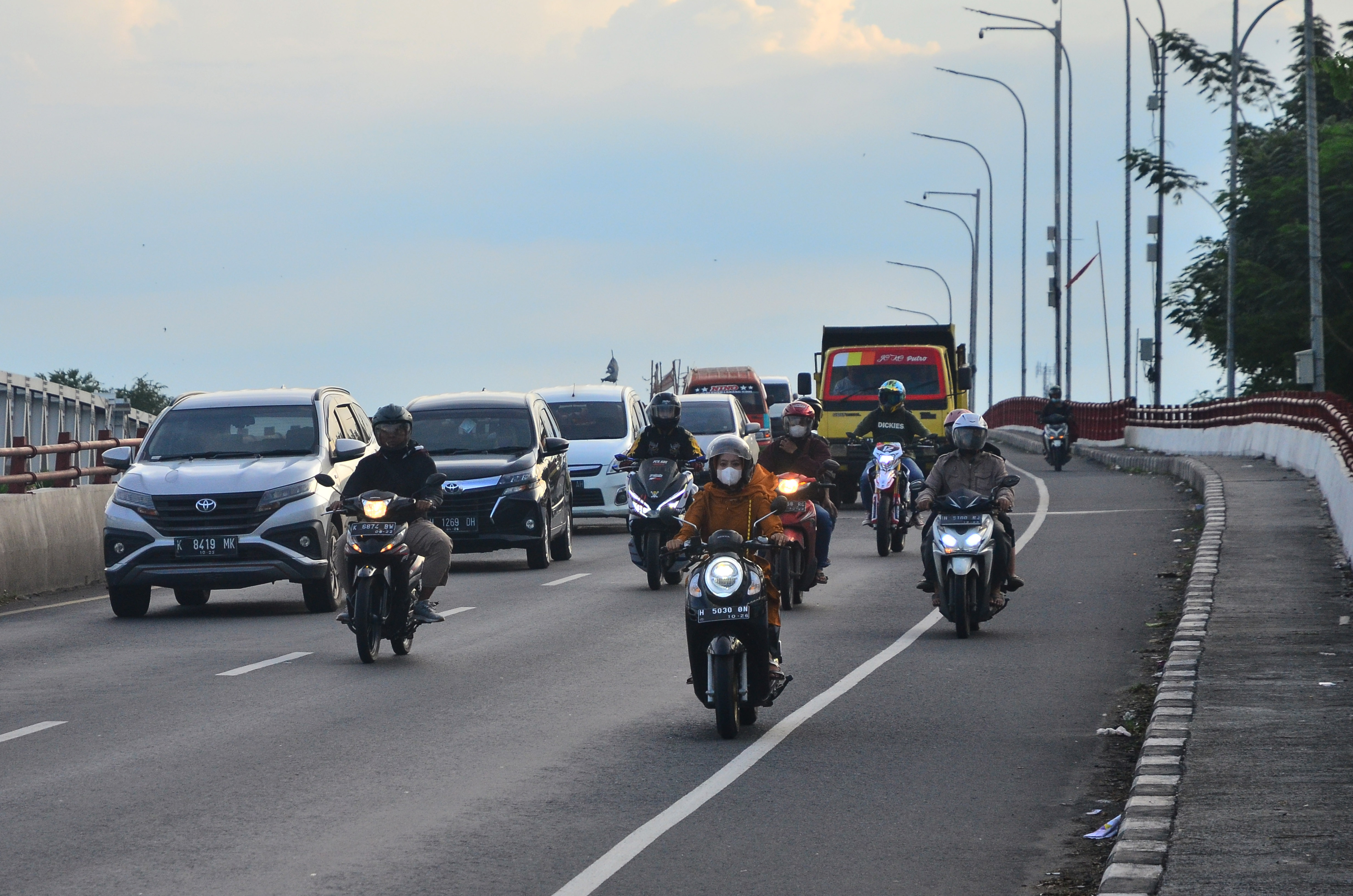 Pemudik Nataru Mulai Masuk Pantura Jawa Tengah