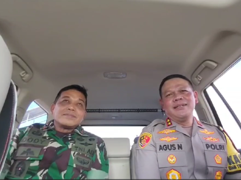 Kapolda Sulteng Irjen Agus Nugroho bersama Danrem 132/Tadulako Brigjen Dody Tri Winarto.