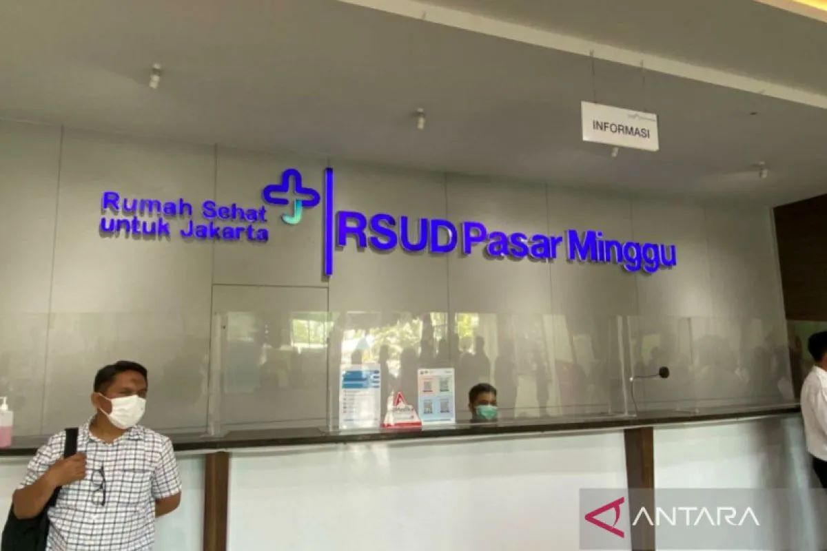 Lobi RSUD Pasar Minggu Jakarta Selatan.