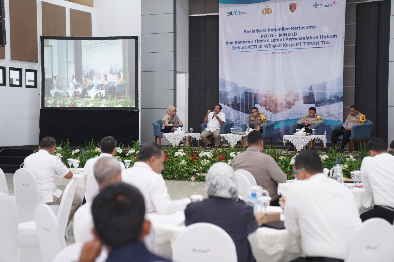 Bareskrim Polri bersama Mind ID dan PT Timah Tbk tentang penambangan liar dan penegakan hukum