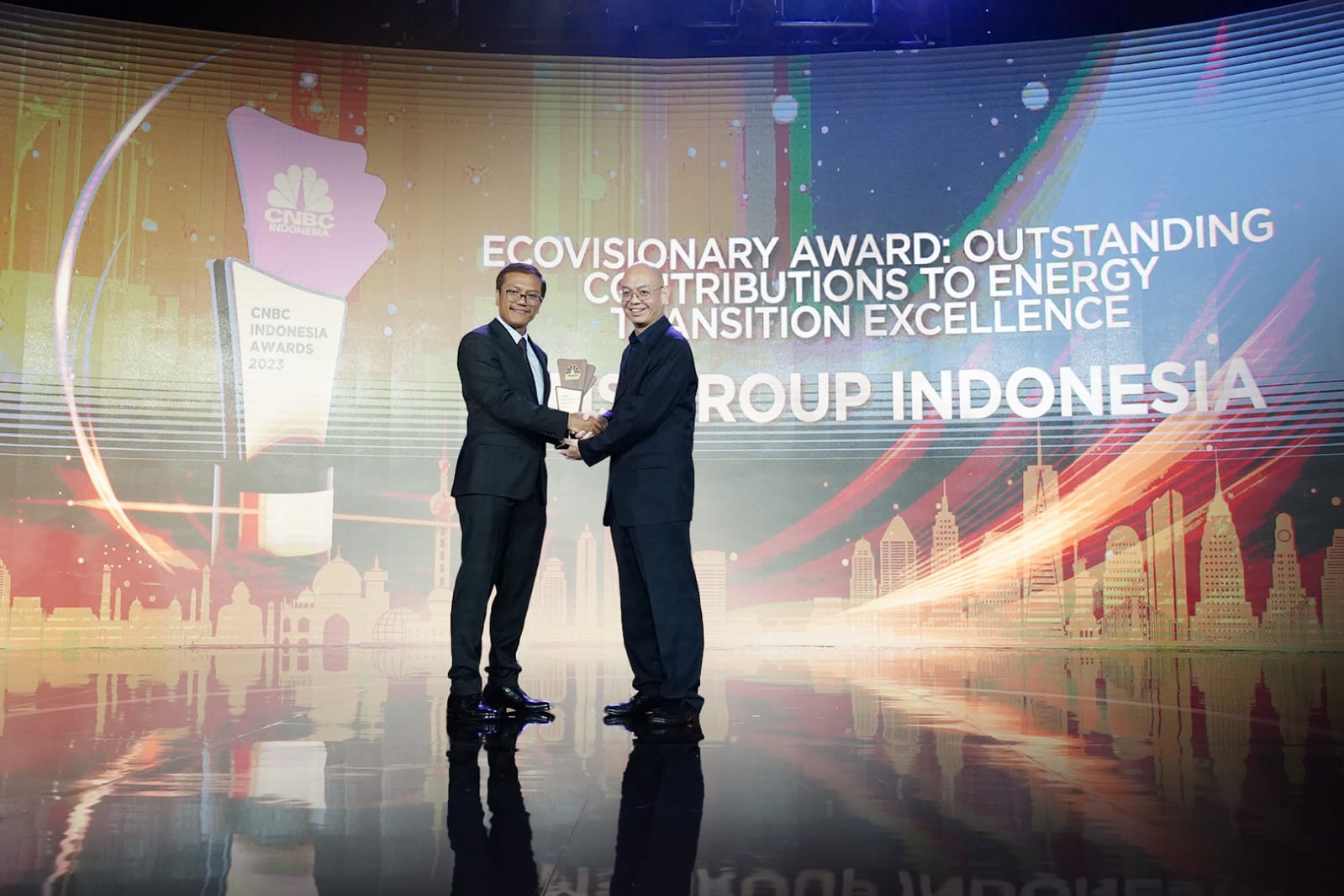 MMS Group Indonesia meraih penghargaan “EcoVisionary Award: Outstanding Contributions to Energy Transition Excellence” dari CNBC Indonesia.