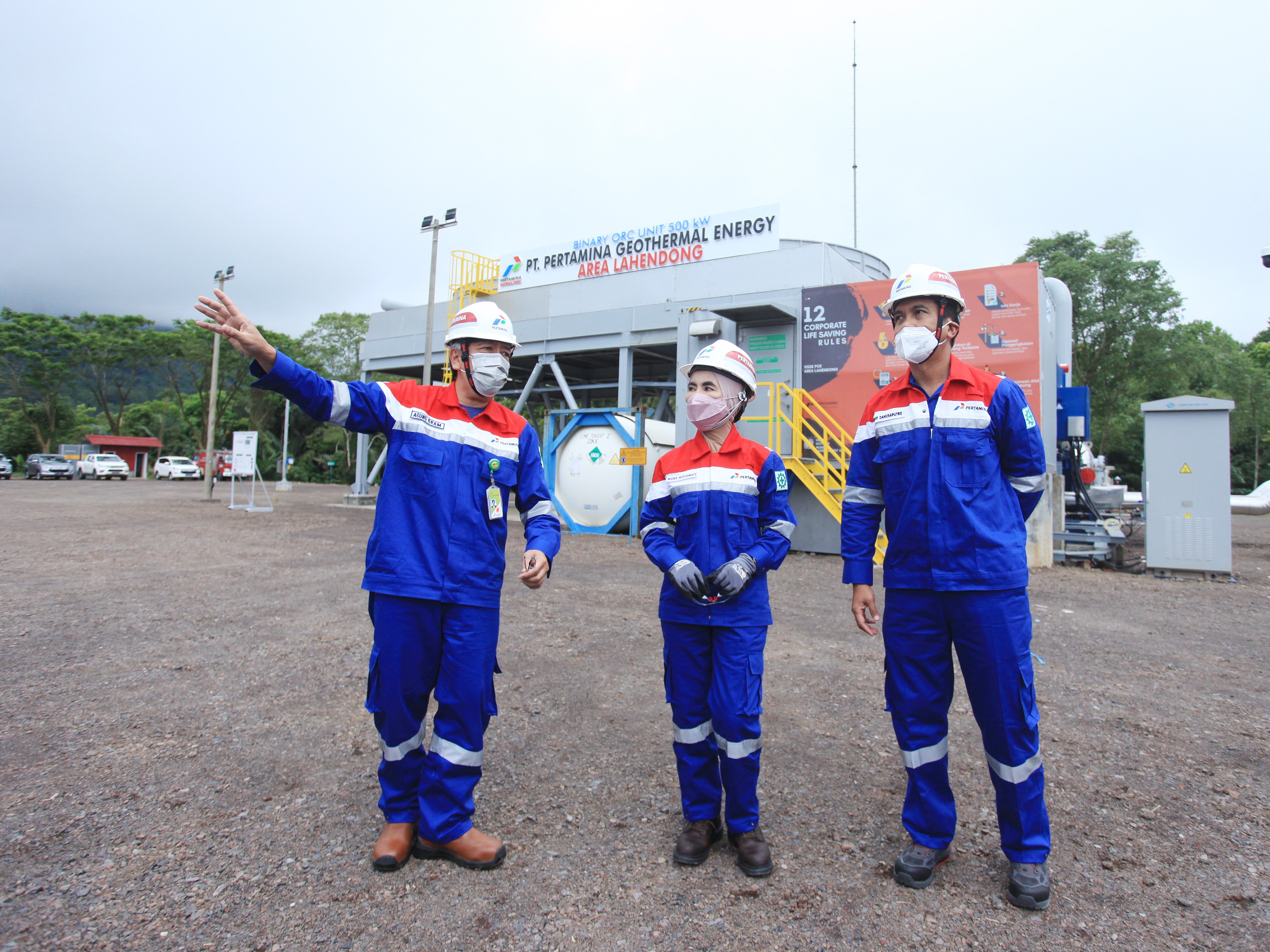 Pembangkit listrik tenaga panas bumi Binary Organic Rankine Cycle berkapasitas 500 KW yang dikelola PT Pertamina Geothermal Energy.