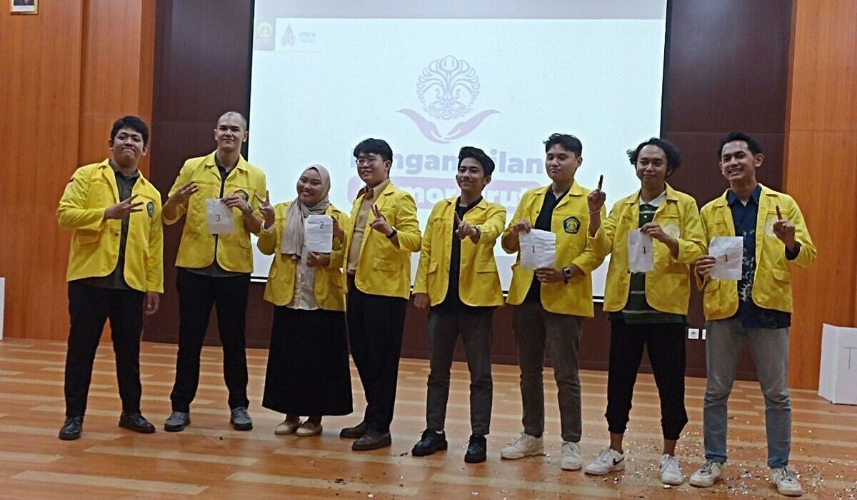 Acara Grand Launching Pemira IKM UI dengan tema “Suara Mahasiswa Suara Masa Depan” yang dilaksanakan pada Jumat, 24 November 2023.