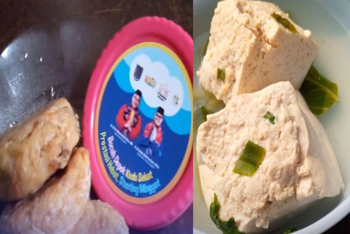 Menu PMT stunting di Depok yang viral karena minim gizi padahal anggaran jumbo.