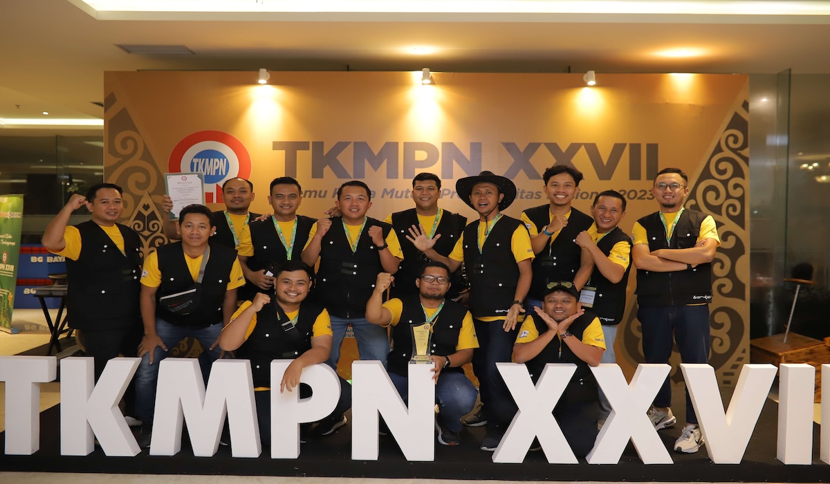 Gugus Inovasi Petrokimia Gresik saat menerima penghargaan di TKMPN XXVII 2023