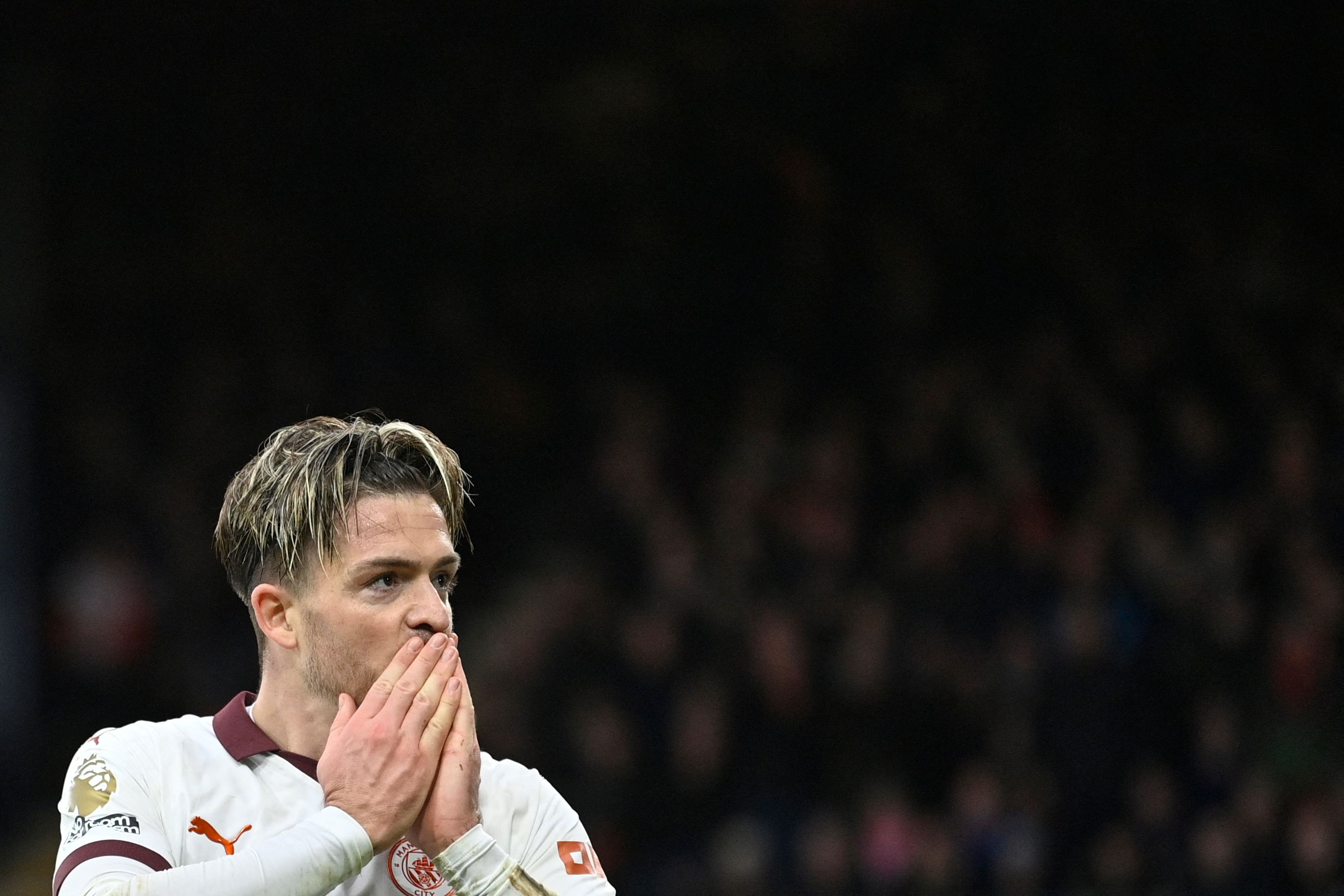 Pemain Manchester City Jack Grealish.